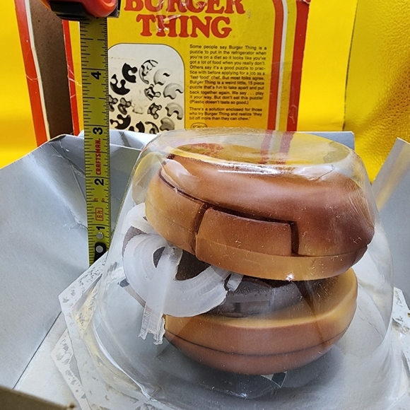 1977 Reiss Burger Thing Toy Puzzle Style 388 - Picture 7 of 7